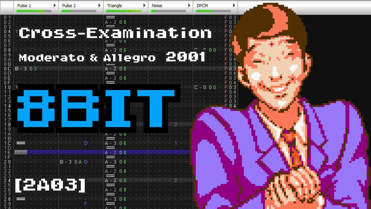 【8-bit】 Cross-Examination 2001 - Phoenix Wright: Ace Attorney [Famitracker 2A03]