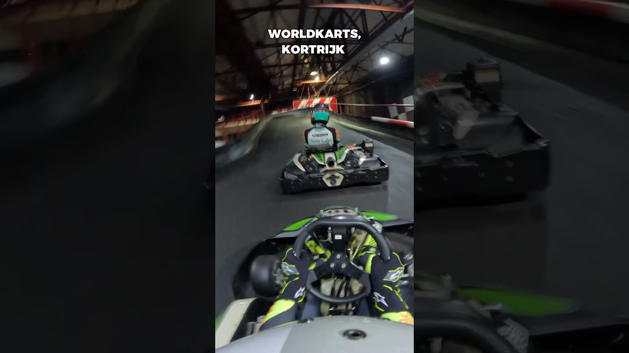 A lap from a 24 Hour Indoor Karting Race at WORLDKARTS, Kortrijk, Belgium