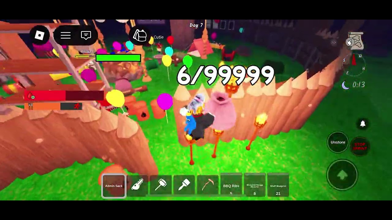 Play the 99 nights update party with Matthew!