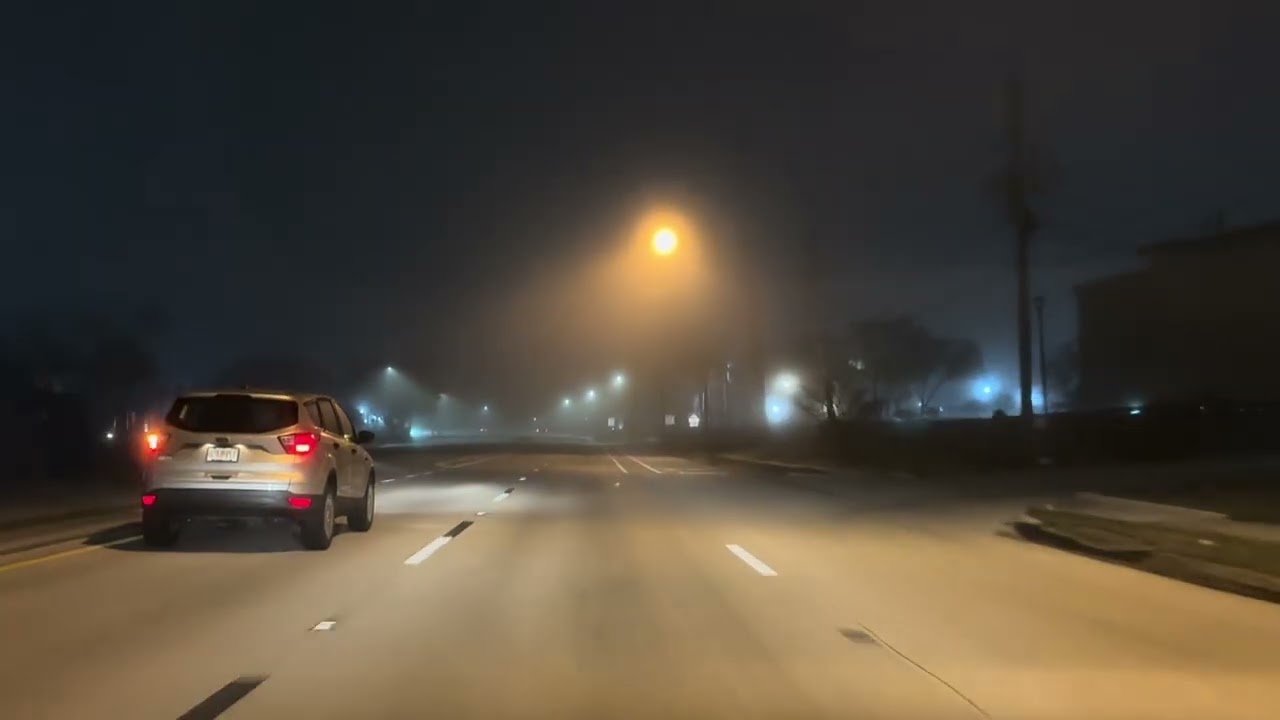 Foggy Morning Drive #travel #fog #roadamerica #orlandoflorida 