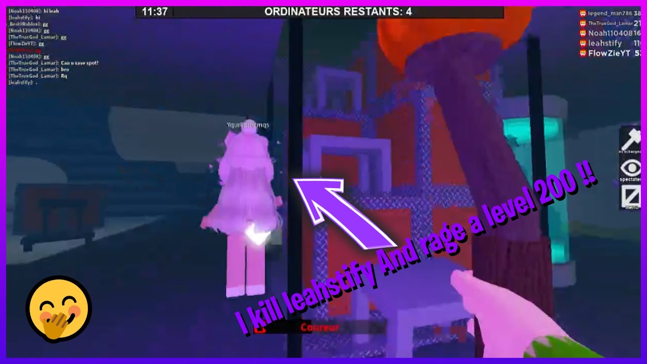 I kill leahstify And rage a level 200 !! Roblox Flee the facility