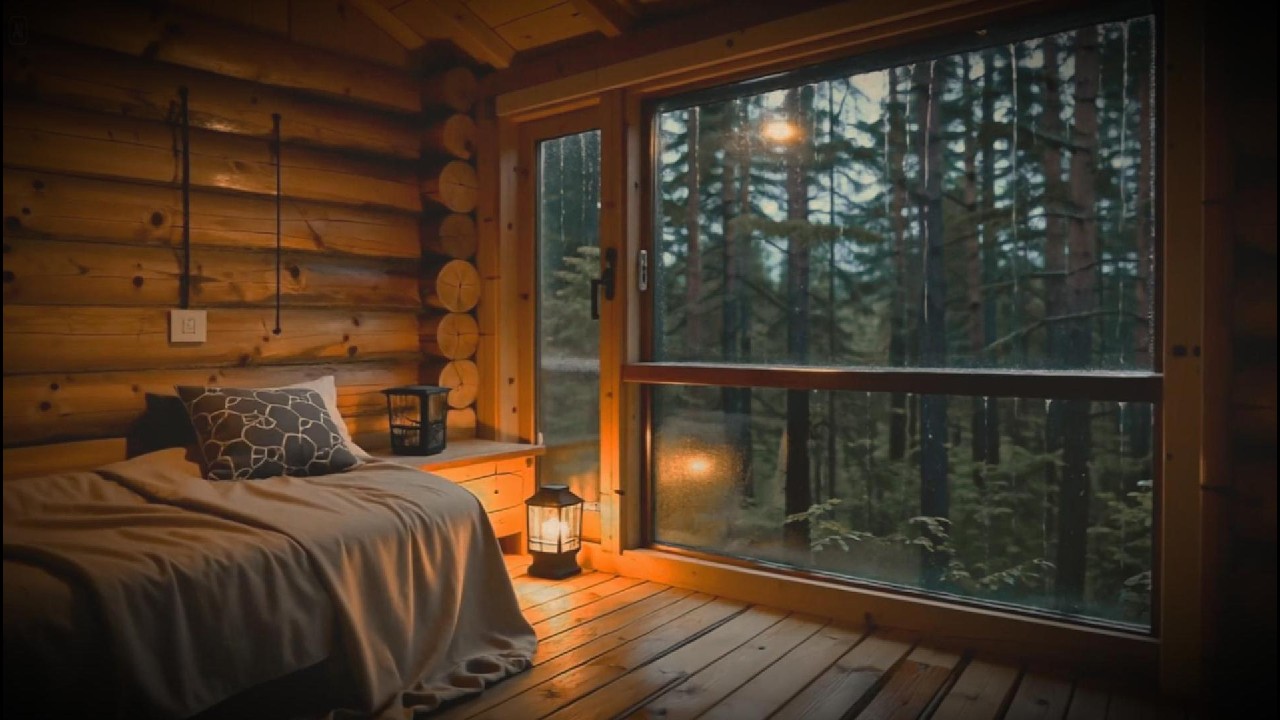 You’ll Fall Asleep Fast – Cozy Bedroom Rain Sounds (4 Hour)