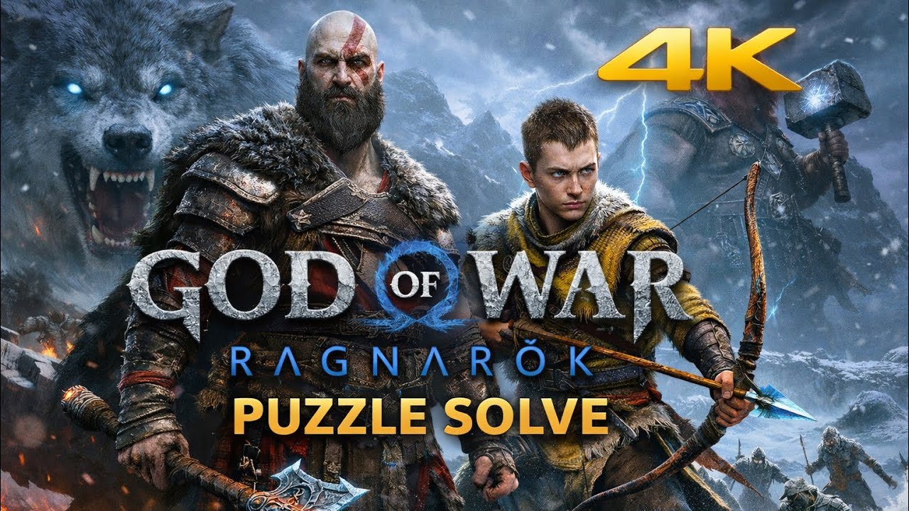 God of War Ragnarok, решение головоломок на мосту Тир, битва с боссом, решение головоломок