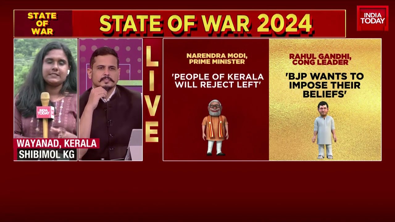 Cong vs LEFT vs BJP In Wayanad, Kerala | PM Modi Slams Kerala Govt | Lok Sabha Elections 2024