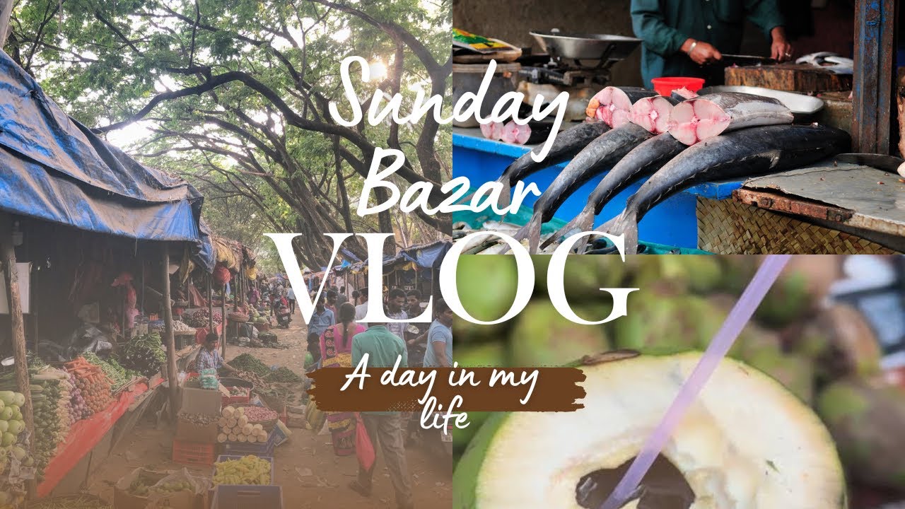 Simple Sunday Routine | Local Vegetable & Fish Market | Home Dinner Vlog