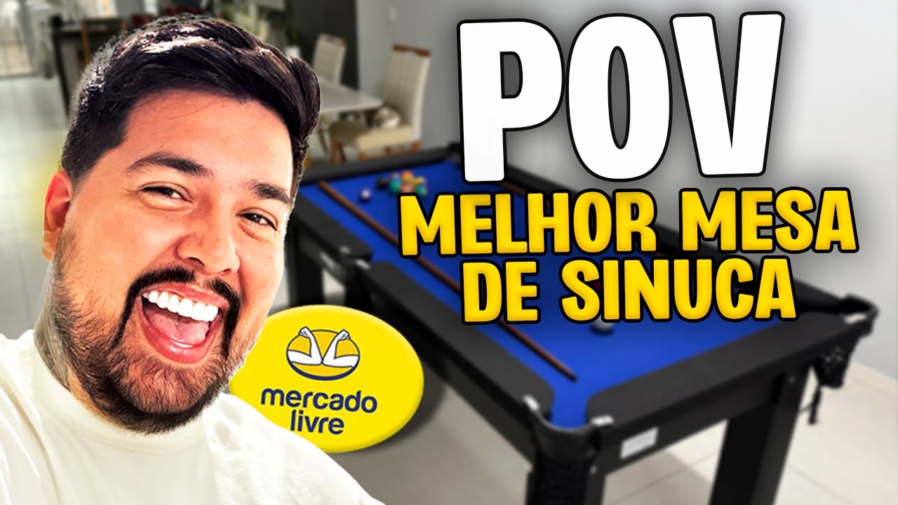 COMPREI UMA MESA DE SINUCA NO MERCADO LIVRE - PAGUEI QUANTO?