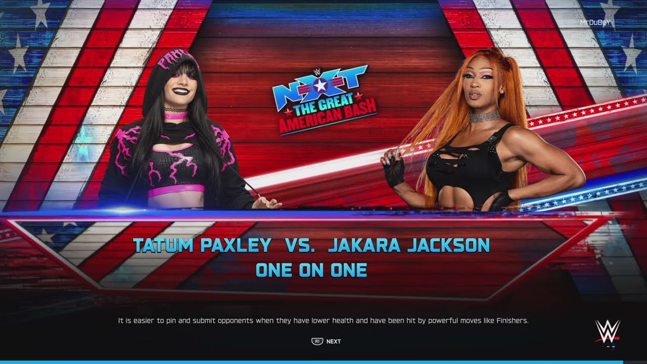 WWE 2K25 - Tatum Paxley Vs Jakara Jackson