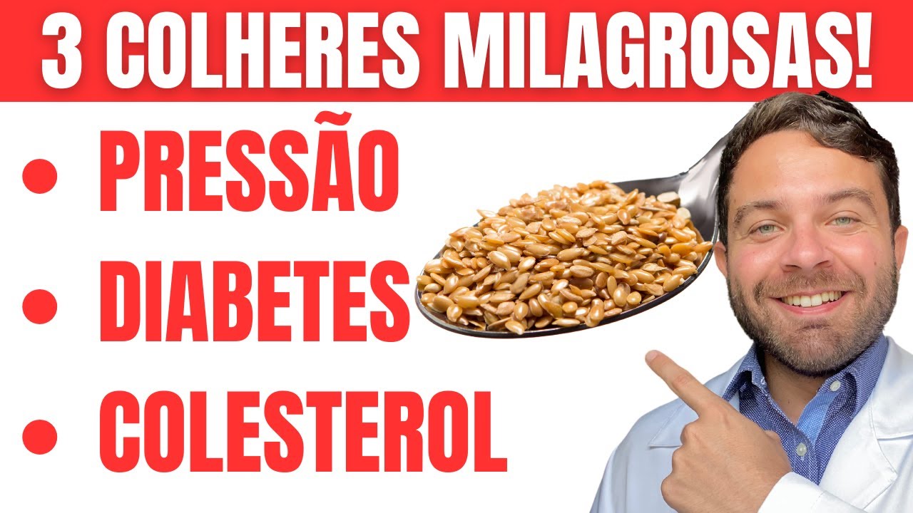 Apenas 3 COLHERES para BAIXAR PRESSÃO, GLICOSE e COLESTEROL do SANGUE