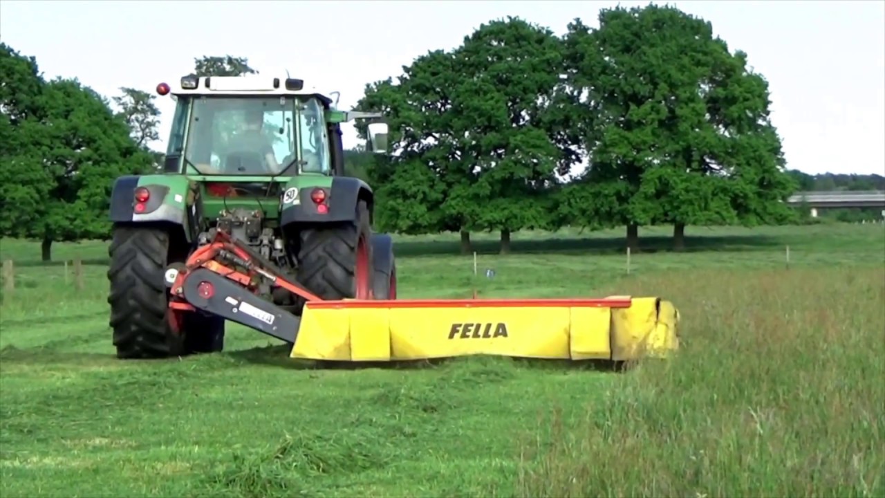 Gras mähen 1. Schnitt 2017