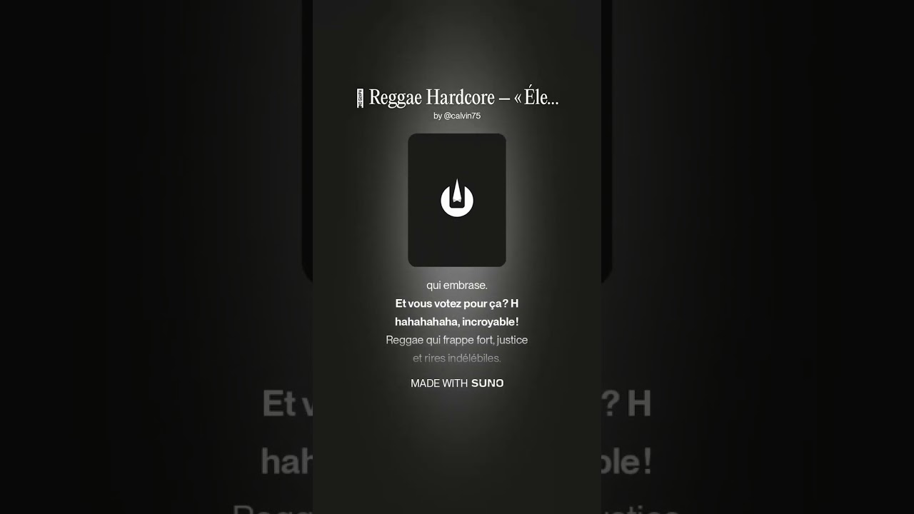 🎤 Reggae dénonciation – « Électeur,DU RN