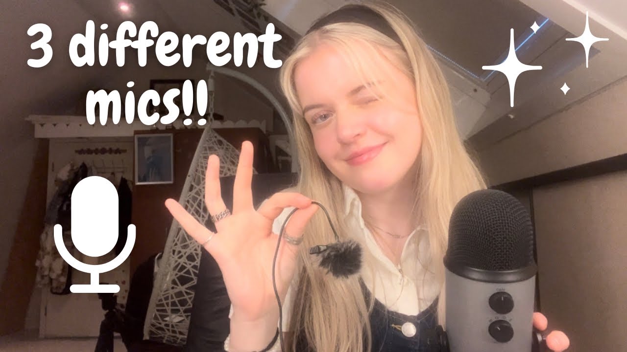 asmr | mouth sounds with 3 different microphones!!