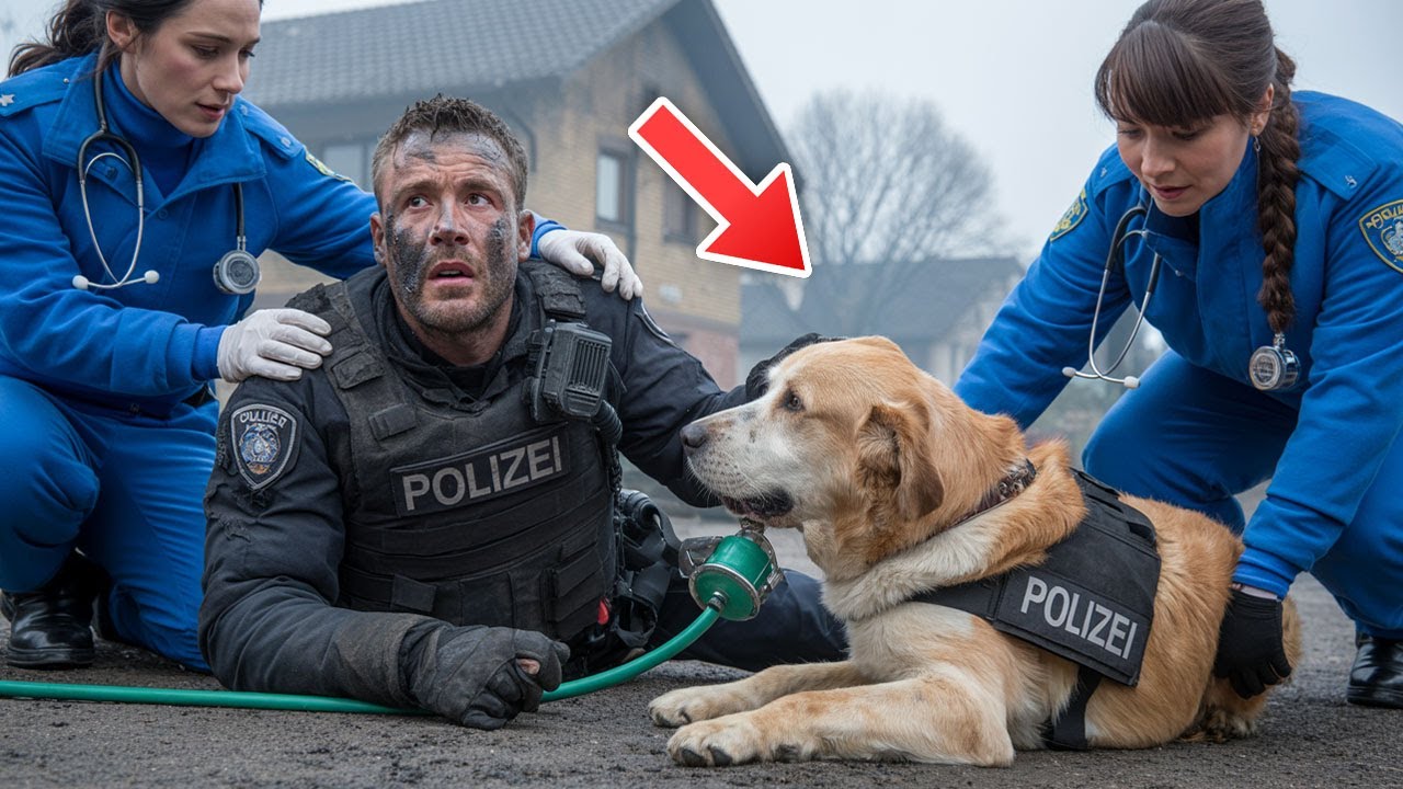 DER LABRADOR BLOCKİERTE DİE POLİZEİAKTİON, BİS ER DEN MANN VOR DEM SCHRECKLİCHEN FEUER RETTETE