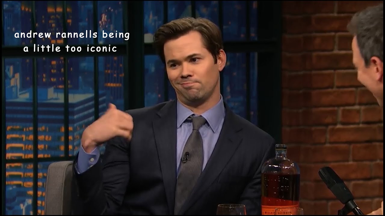 andrew rannells being a little TOO ICONIC on talk shows