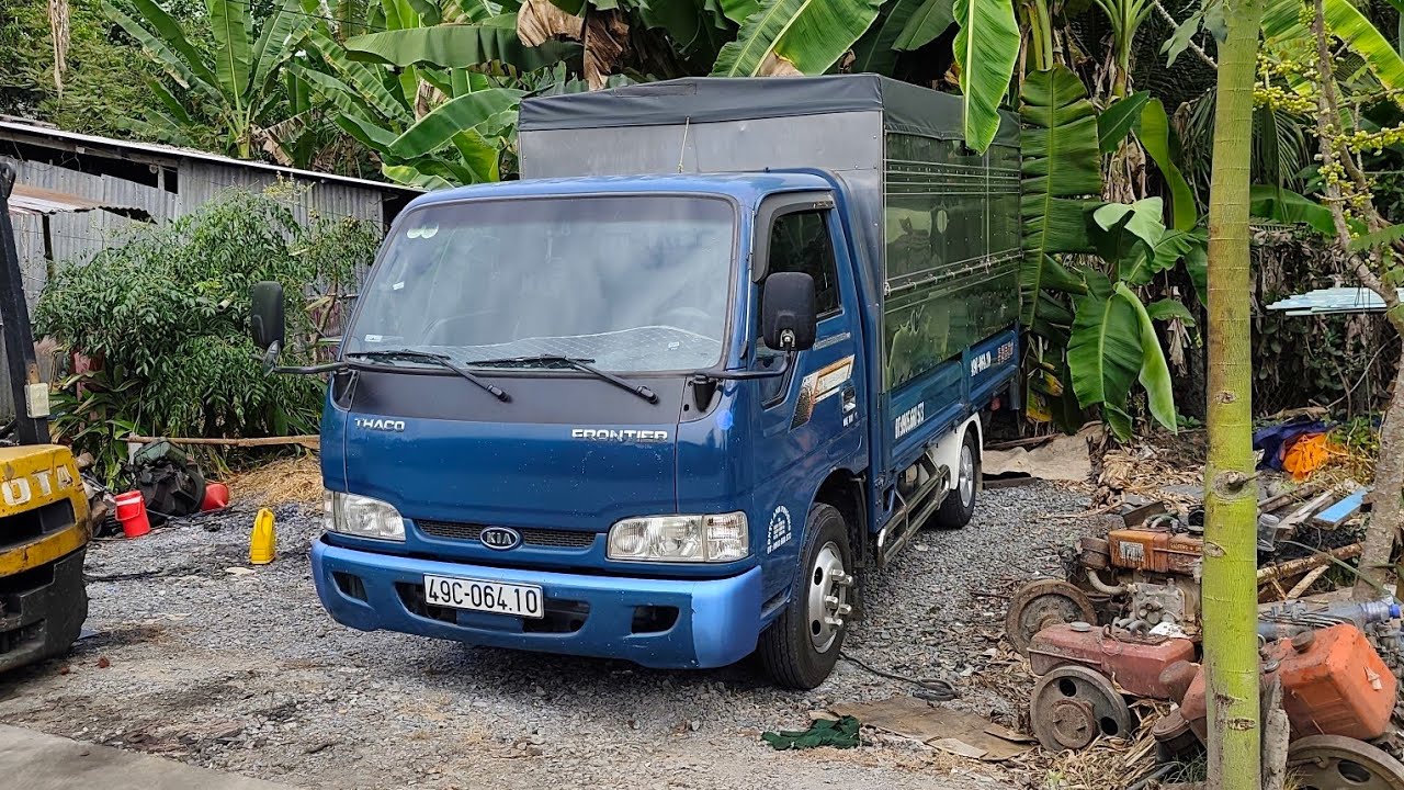 Sửa máy KIA JT xe tải KIA K140 lì máy nổ rung giật khói đen khách bảo lộc lâm đồng 