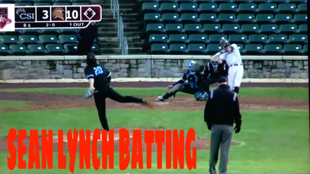SEAN LYNCH BATTING HIGHLIGHTS FOR ST THOMAS AQUINAS COLLEGE BASEBALL