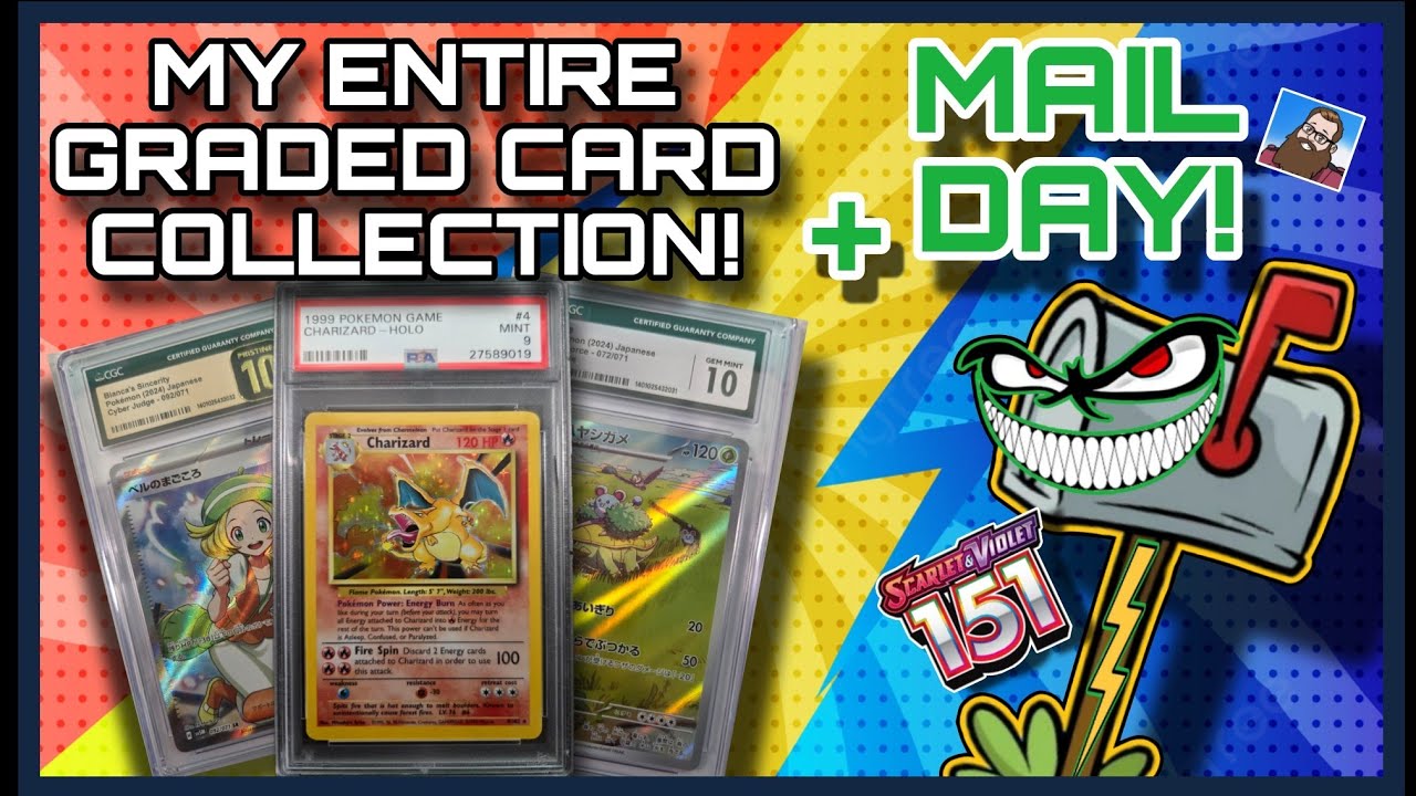 My ENTIRE TCG Graded Card Collection! Plus HUGE Mail Day with Pokemon 151!!!