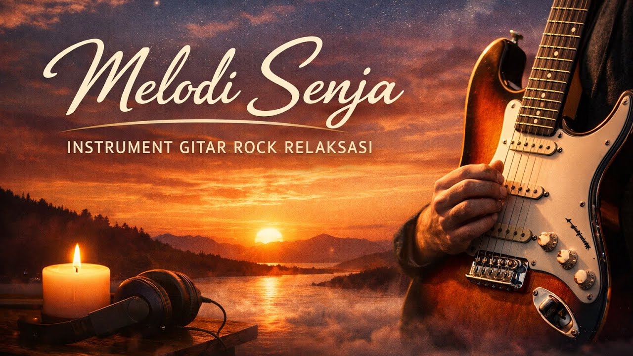 Melodi Senja | Instrument Gitar Rock Relaksasi ⭐