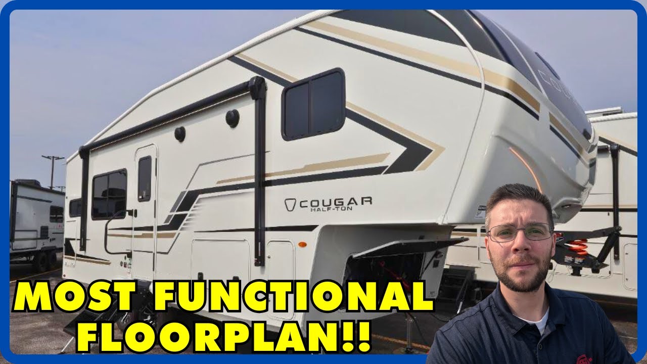 Самая функциональная планировка седельно-сцепного устройства! Keystone Cougar Half-Ton 23MLE 2026...