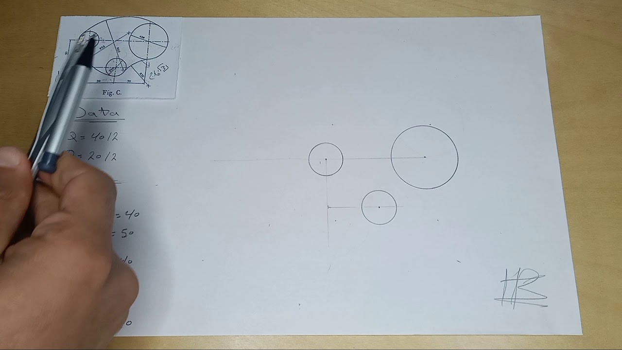 رسم أعدادي هندسة (المماسات) - (16)