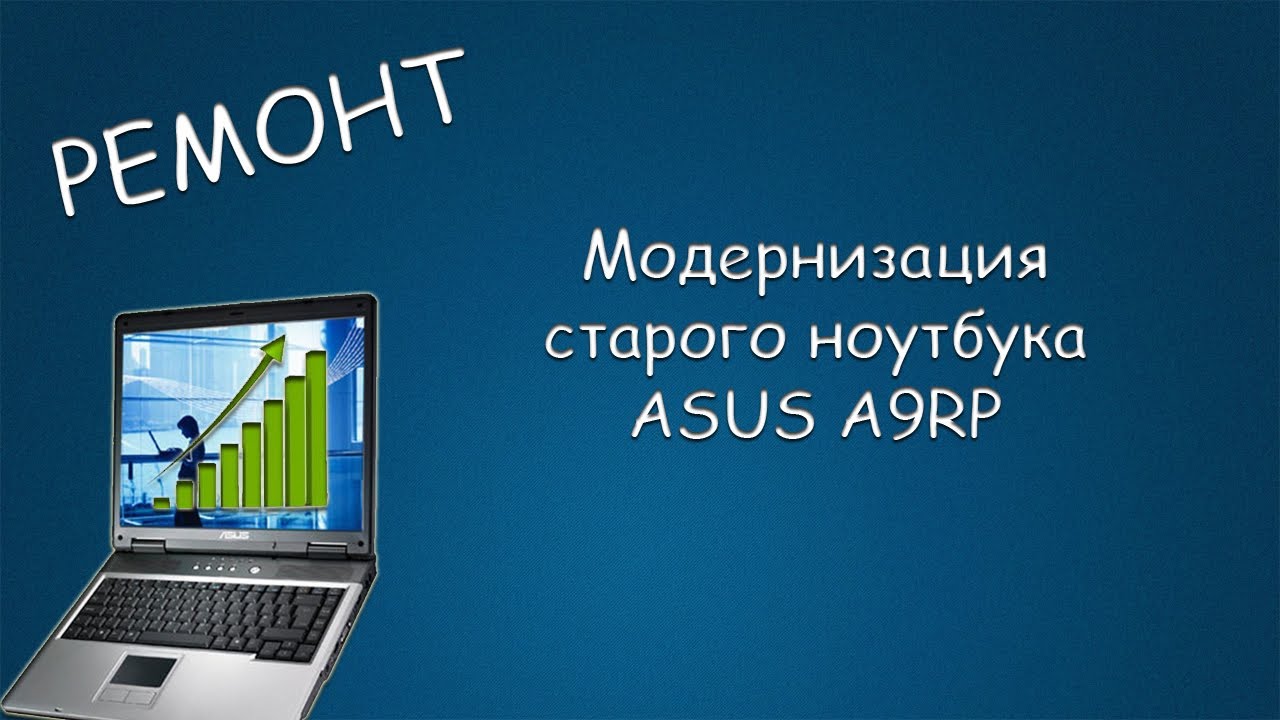 #369 РЕМОНТ и модернизация Старого ноутбука ASUS A9RP, Core 2 Duo T5500, RAM, SSD