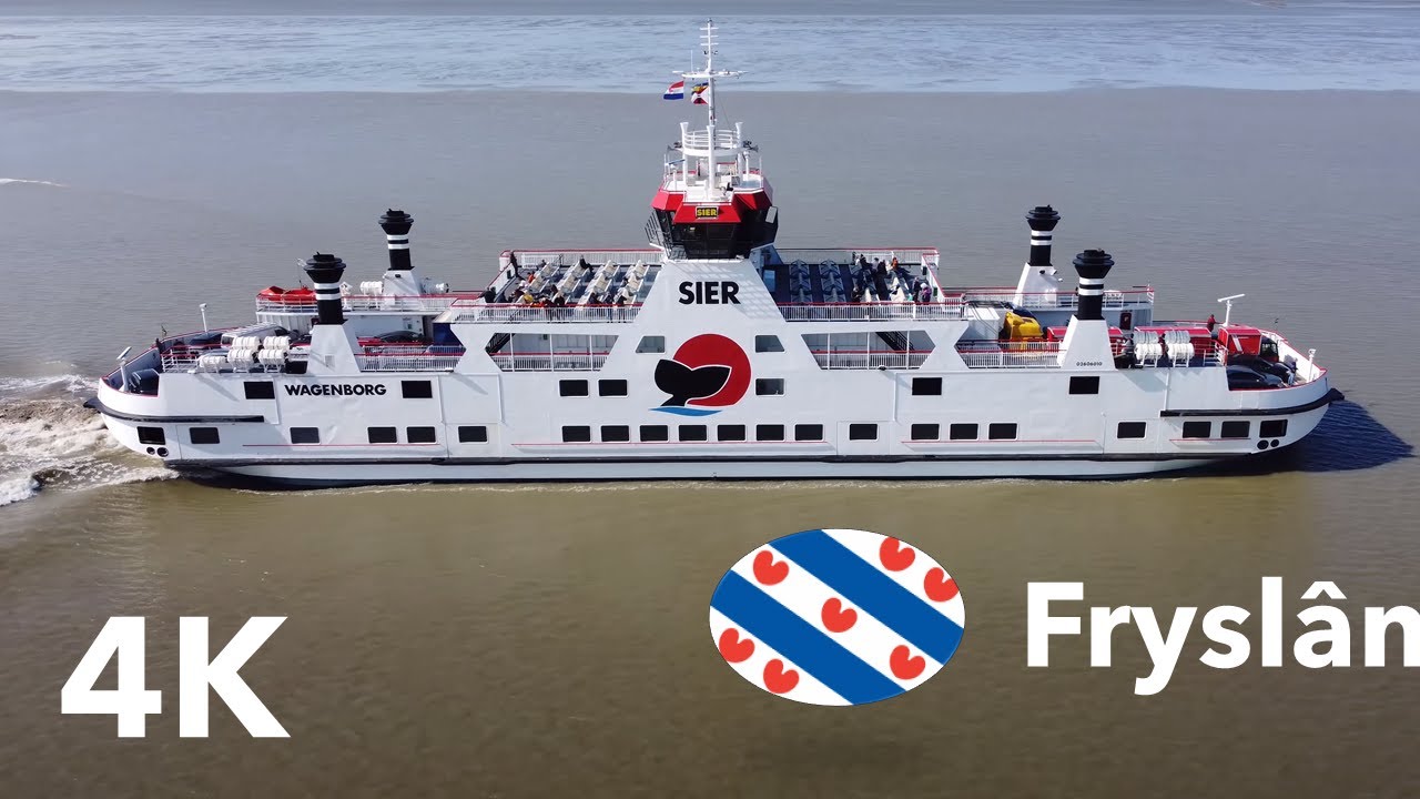 Holwerd Pier to Ameland - 4k Drone Footage