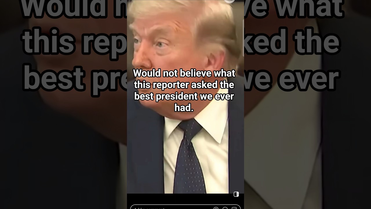 Donald Trump gets asked a dumb question #donaldtrump #reporter #news #politics #fyp #new #nuclearwar