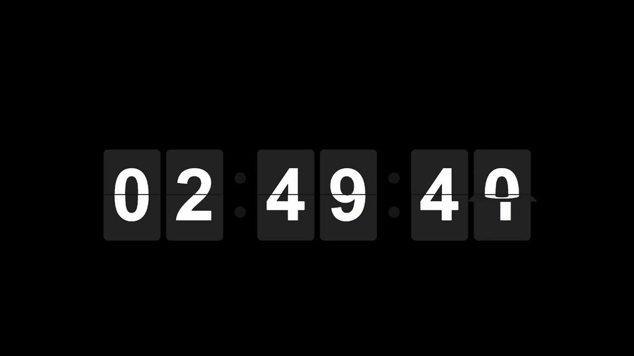 3 Hour Countdown Timer | Silent (Alarm at End)