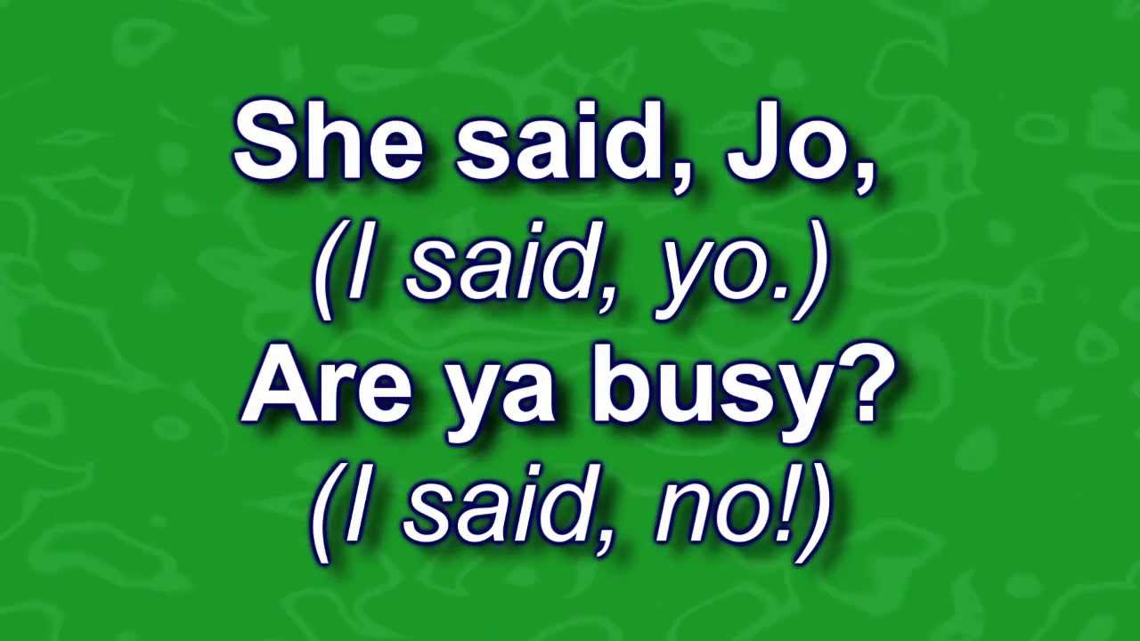Hi, My Name Is Joe (Jo) and I Work in a Button Factory- Lyrics - Camp Song