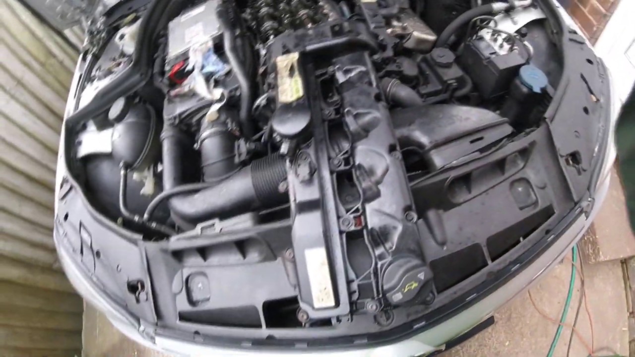 How to remove the valve cover Mercedes C200 / Как снять крышку клапанов Mercedes C200