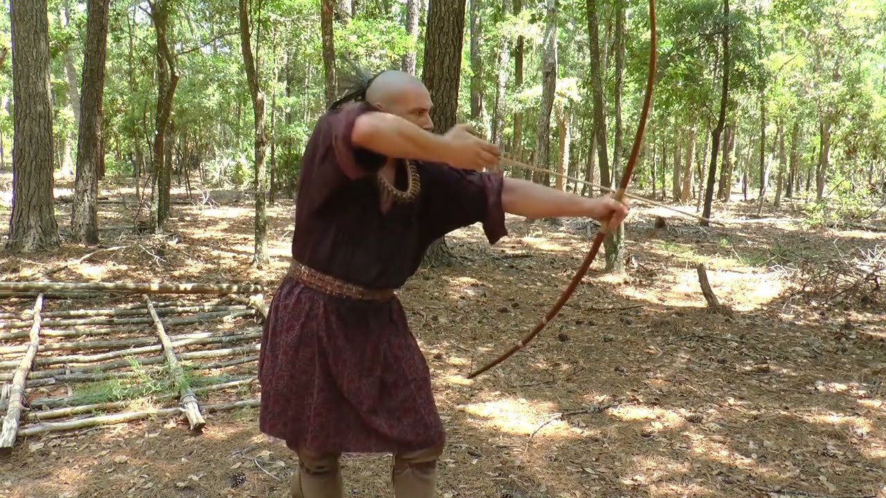 Woodland Hunting Bow and Arrow