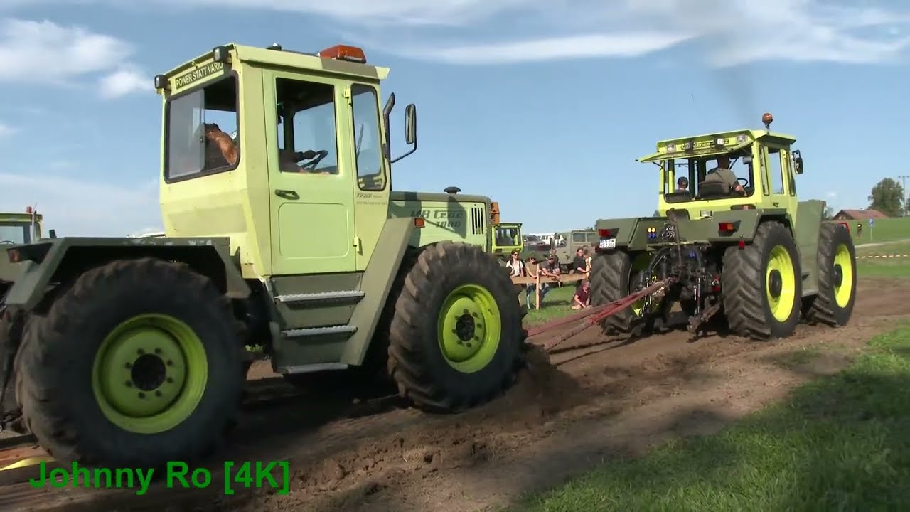 Unimog und MB trac Treffen in Enkenhofen 2023 Bremsschlitten Teil 1 [4K]