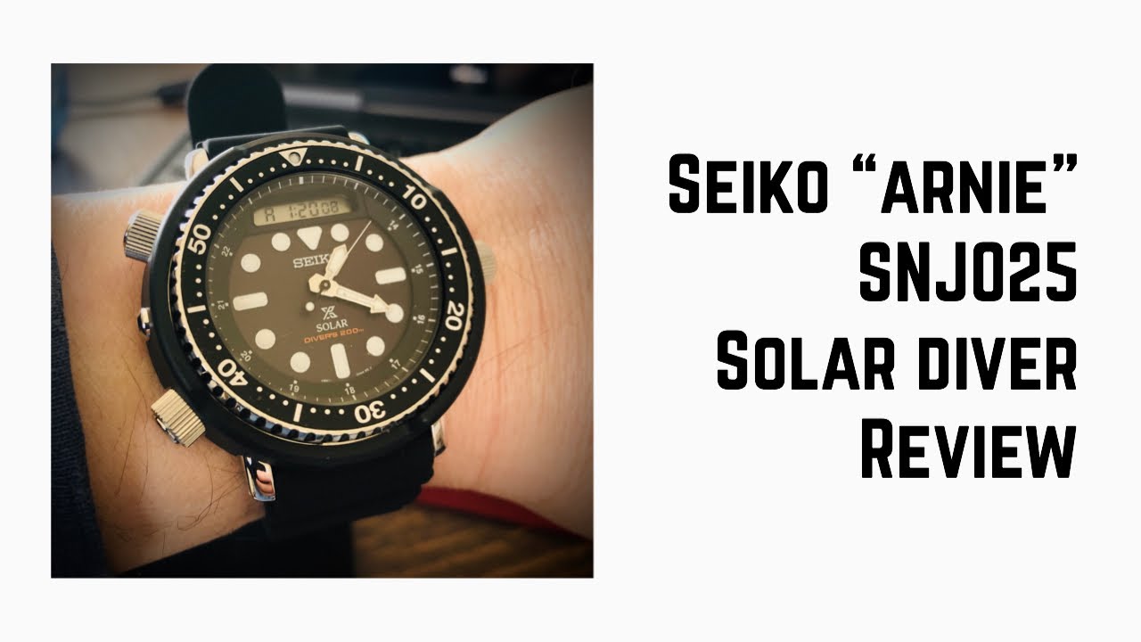 SEIKO “Arnie” Review - SNJ025  - Solar Diver