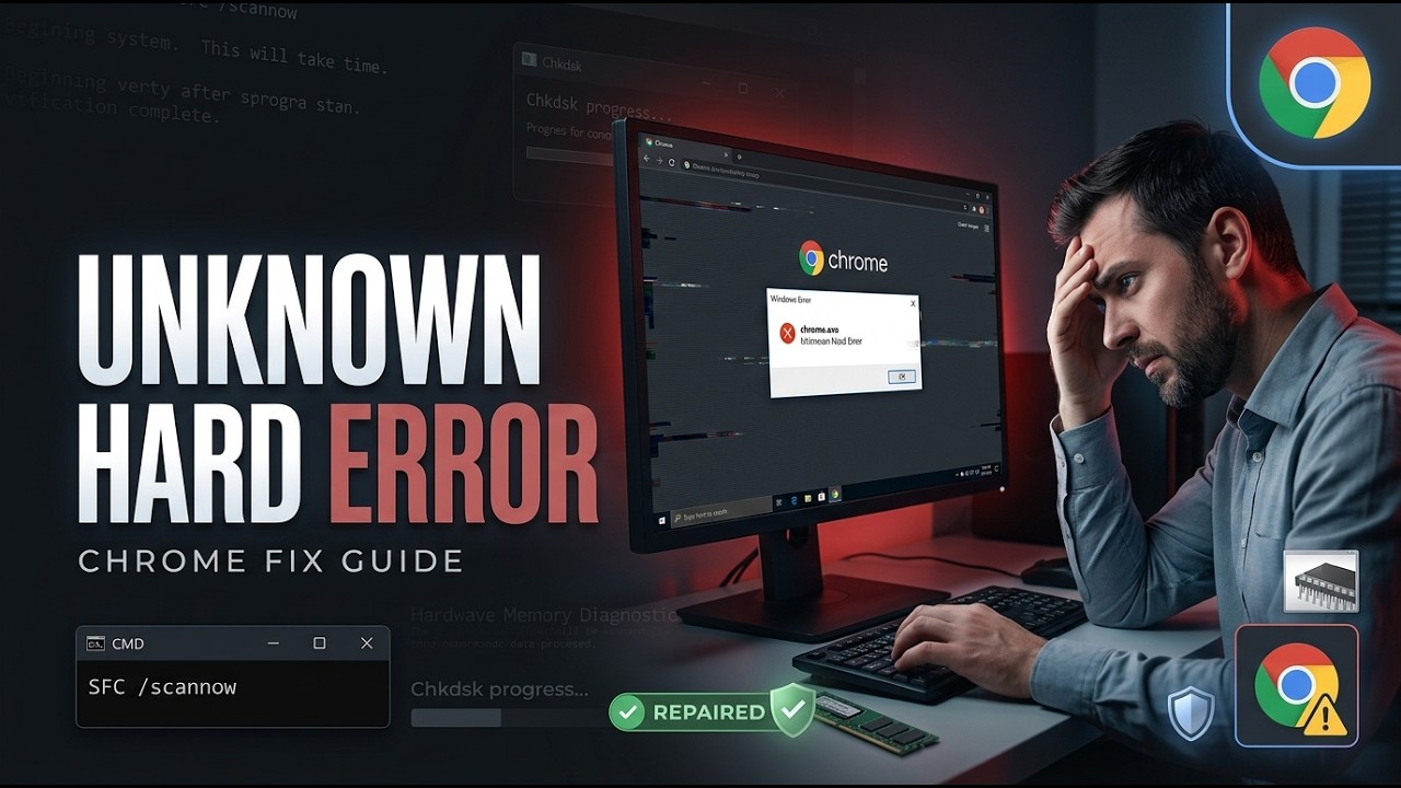 Fix chrome.exe System Error Unknown Hard Error | Step-by-Step Guide 2026