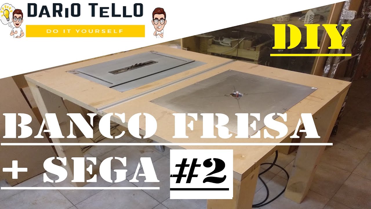 Banco sega + fresa  Diy   fai da te Legno ( combinata ) parte 2 router + saw table diy