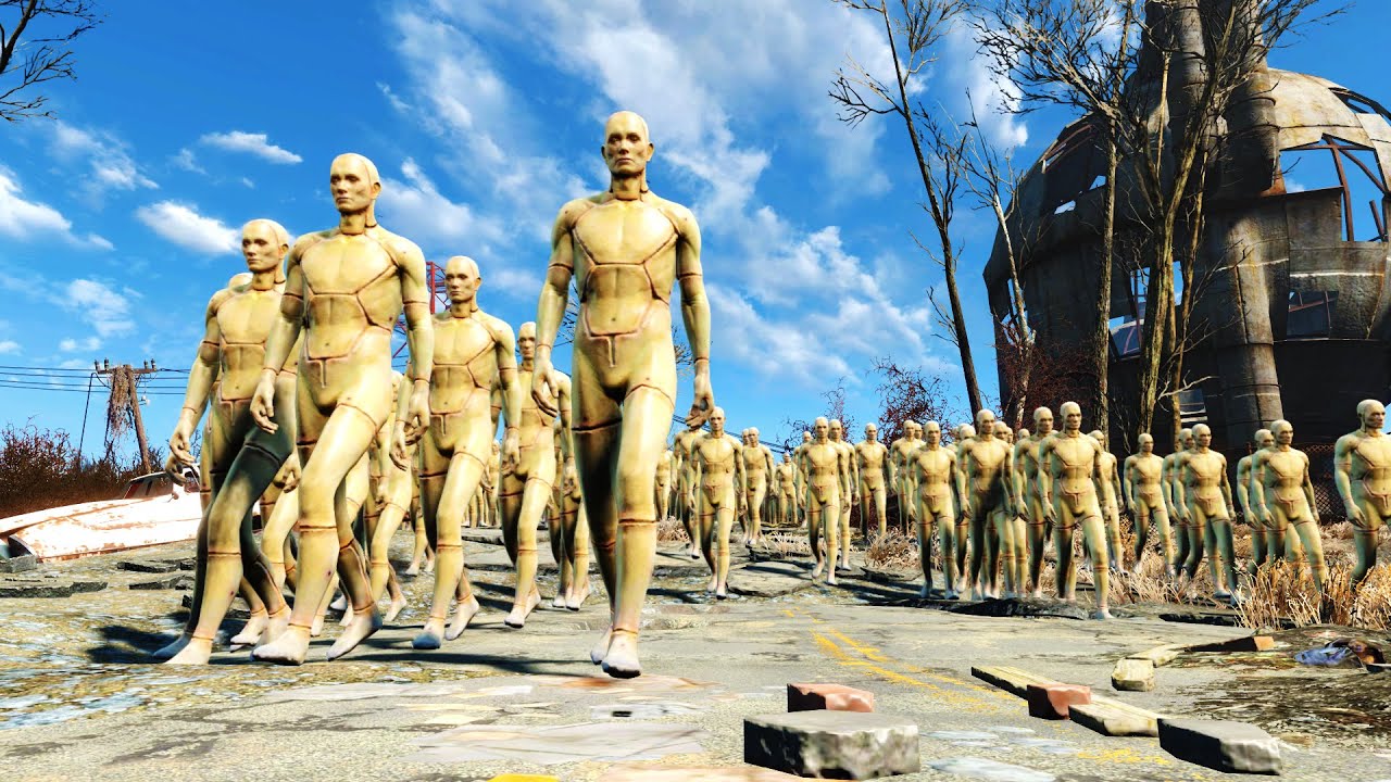 FALLOUT 4 BATTLE #13 - 20,000 Robots VS. The Commonwealth