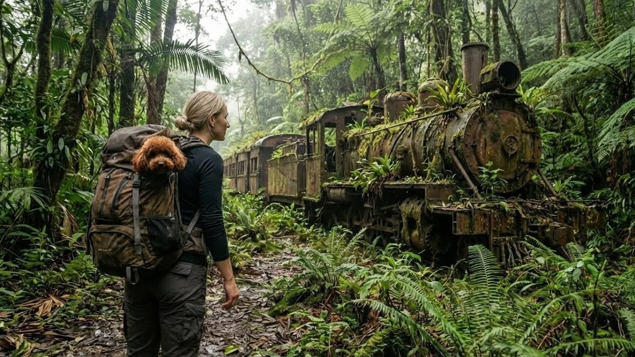 Building a house in the forest (ASMR) – This woman built a home inside an abandoned train by herself