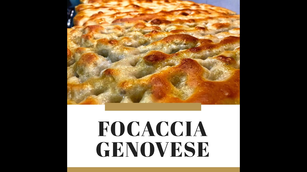 Focaccia Genovese Fatta in Casa Impastata a Mano