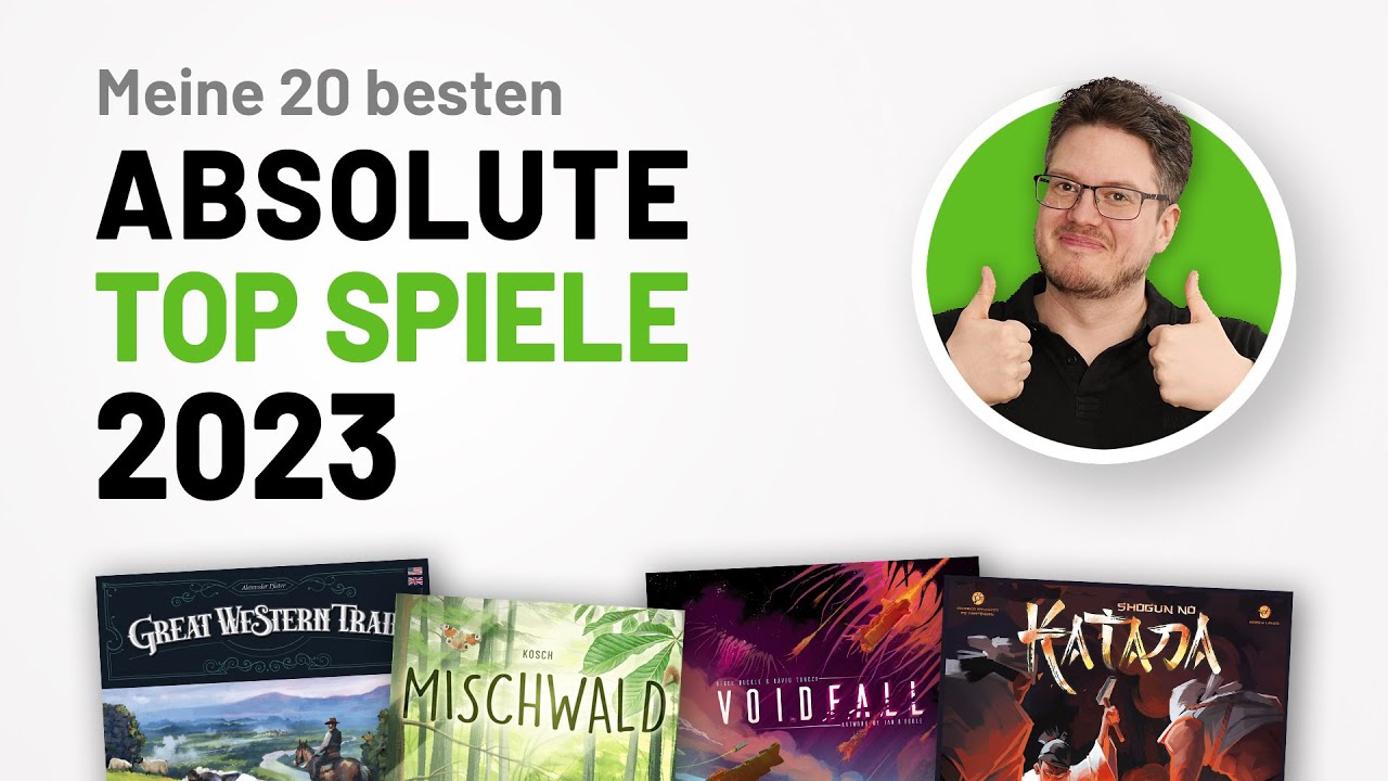 Meine Top 20 meistgespielten Brettspiele 2023