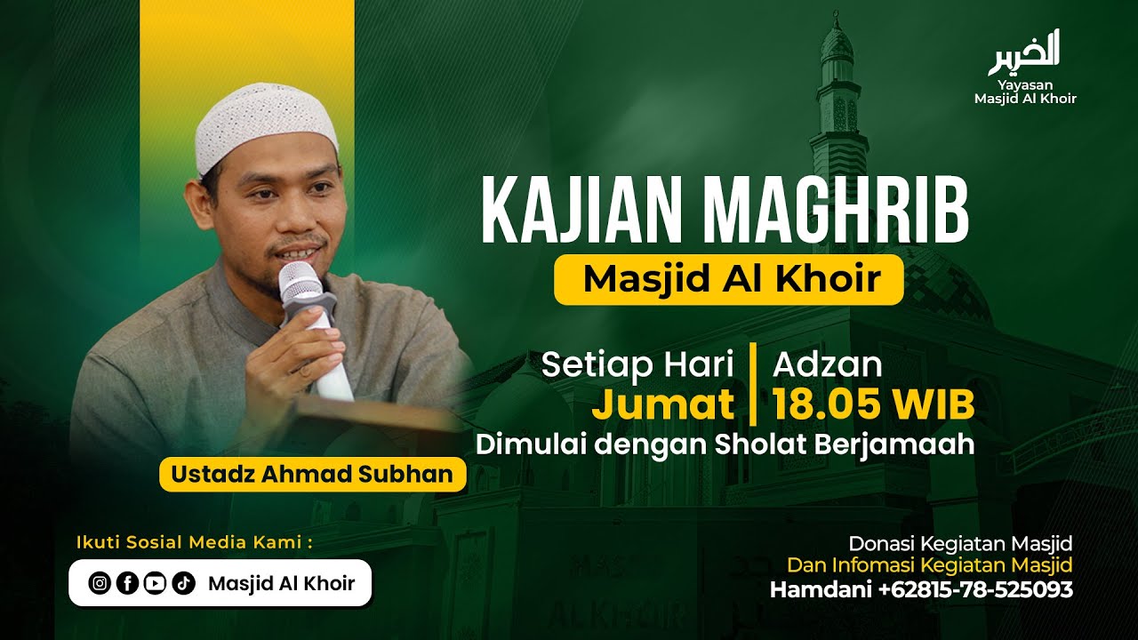 Kajian Jumat | Ustadz Hasan Alaydrus