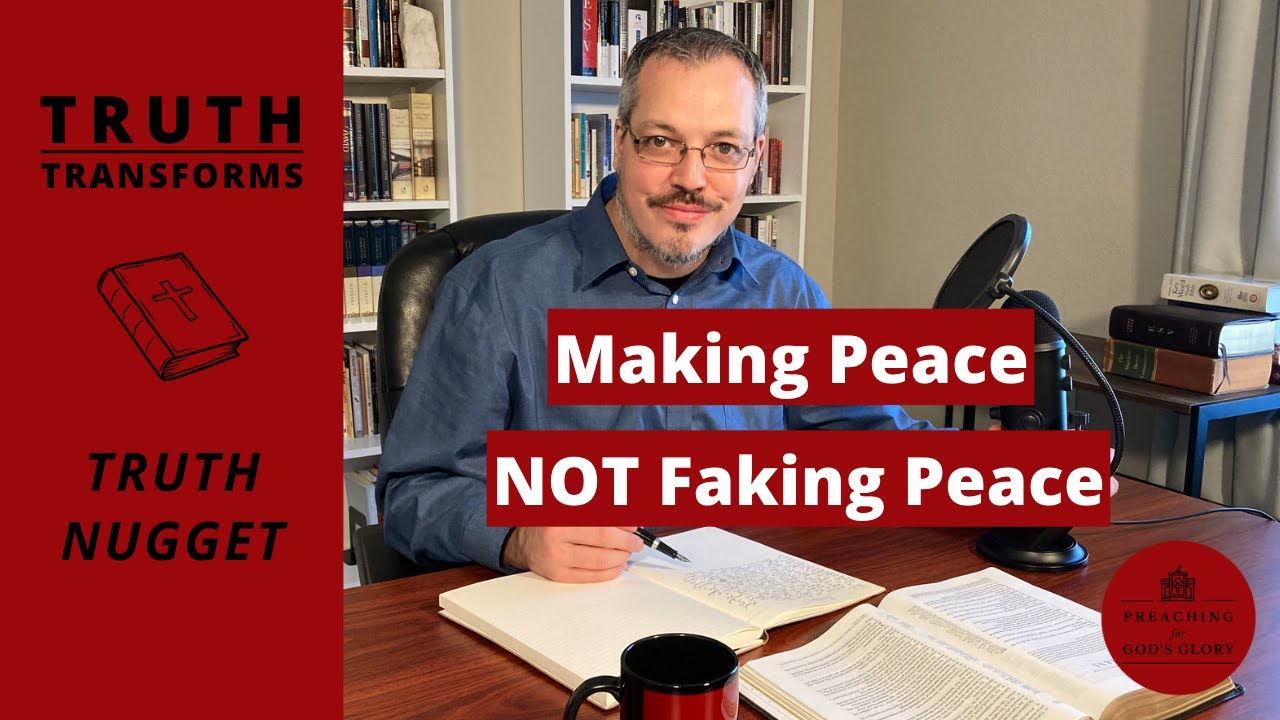 Making Peace, NOT Faking Peace (Conflict Resolution) | James 3, Expository Preaching, Reconciliation