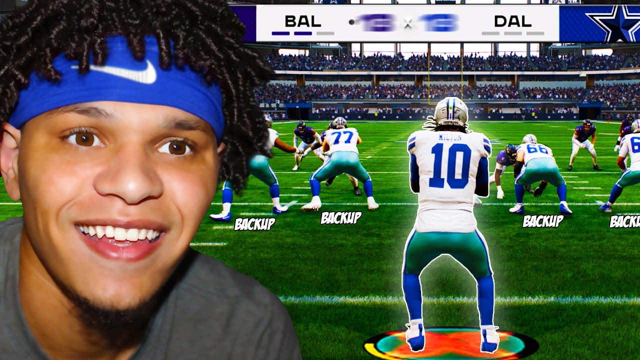 Челлендж только с запасными игроками... за Dallas Cowboys в Madden 27!