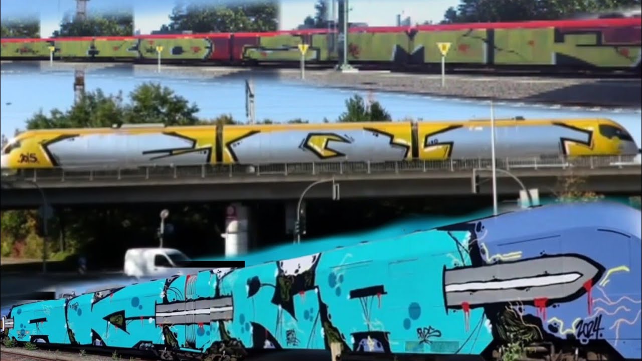 Wholetrain Compilation Episode 15 - Graffiti Bombing on Trains
