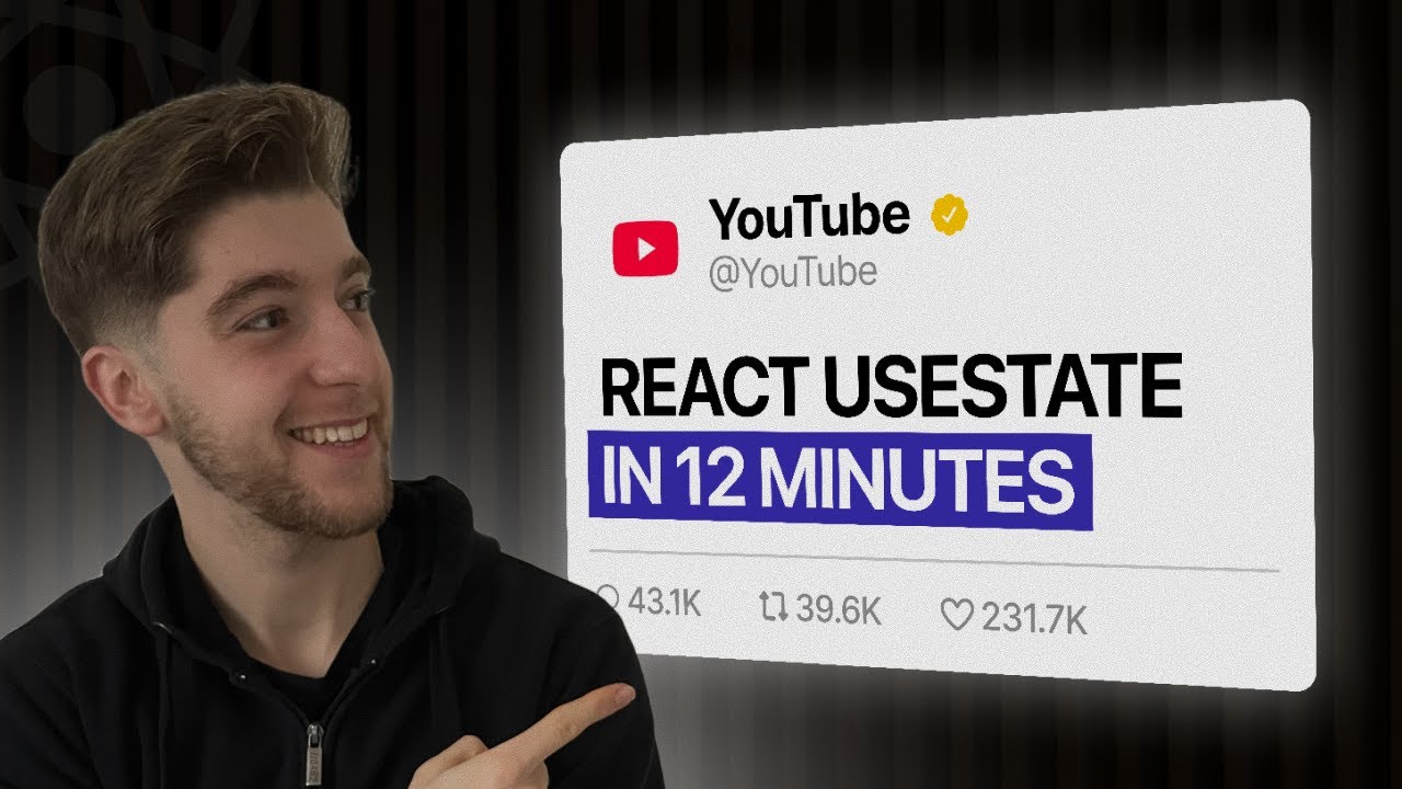 Learn React useState Hook FAST – useState In 12 Minutes