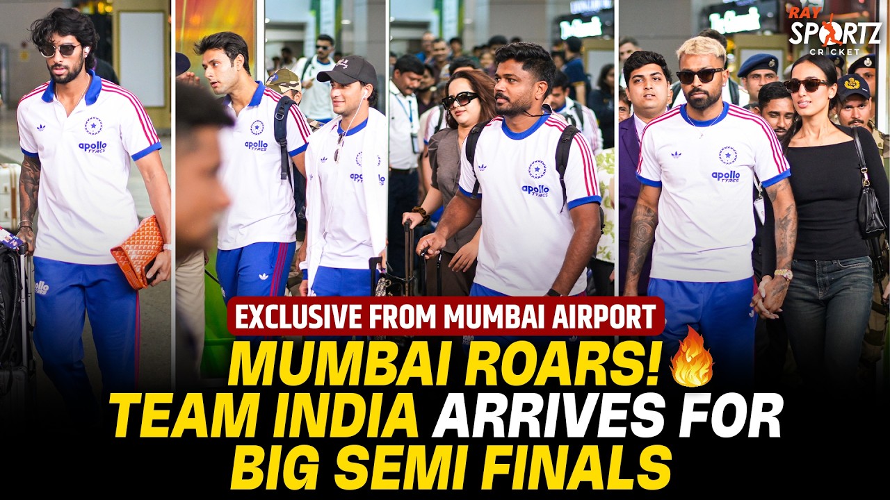 Exclusive From Mumbai Airport 🔥 Team India Arrives for BIG Semifinal | SKY Gets Huge Welcome