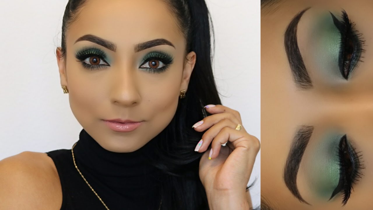 MAQUILLAJE VERDE DE TEMPORADA ♥♥♥ GREEN MAKEUP TUTORIAL ♥♥♥ Andy Lo