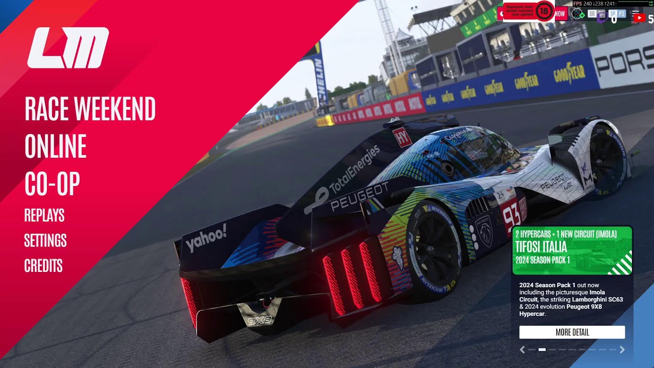 LeMansUltimate!!Europa Le Mans Series Championship!4H Silverstone,PulseDrive szinekben!