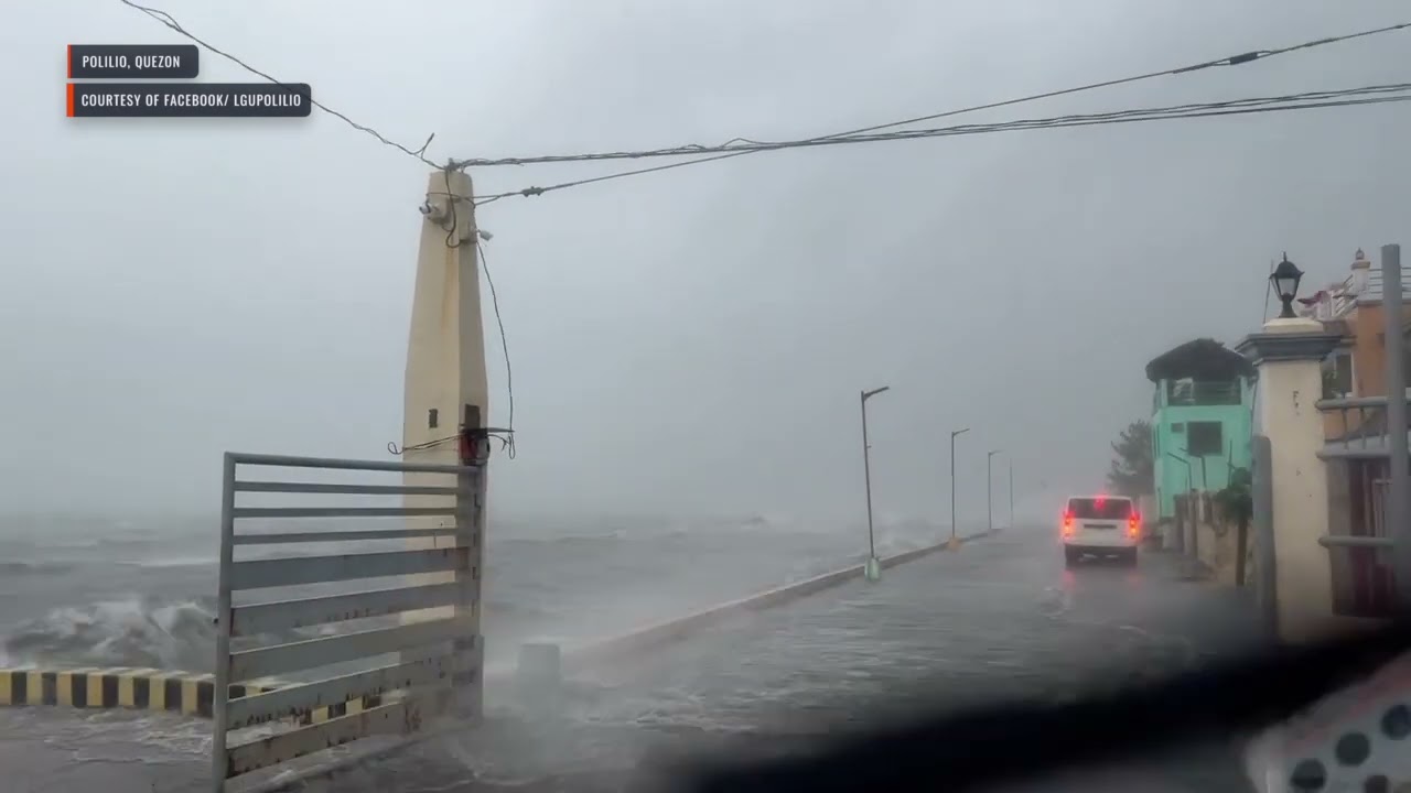 #KardingPH: Strong waves hit waterfront in Polillo&rsquo;s main port