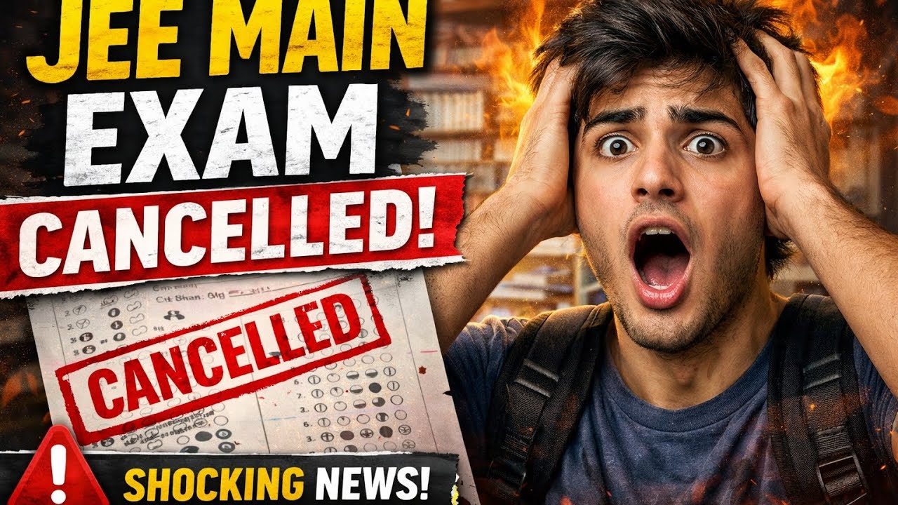 JEE mains 2026  exam cancelled 😱 nta urgent news for jee aspirants 😥what is new date 😱NTA 😡😡