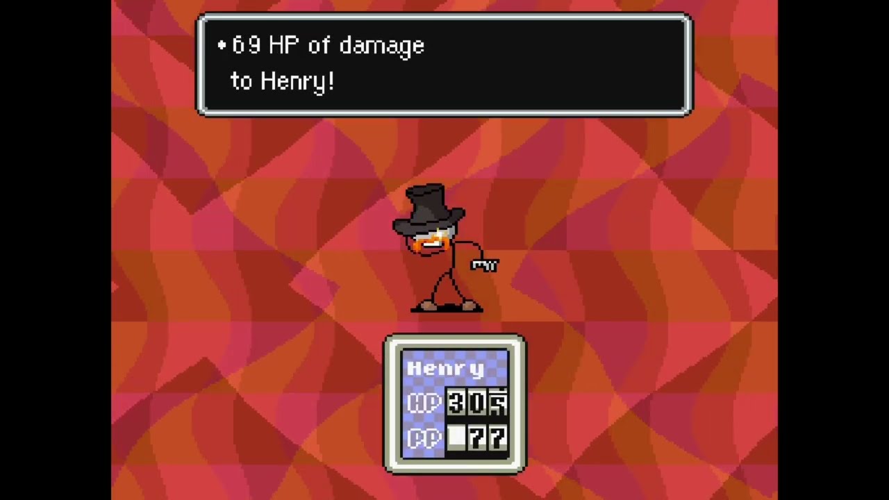 Right Hand Man Earthbound fight, but it's an actual Earthbound battle