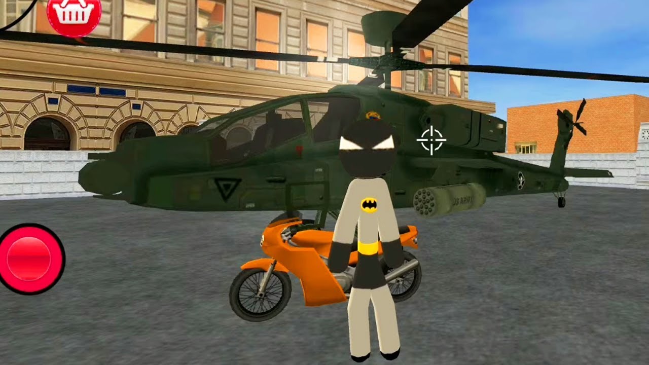 Stickman Bat Rope Hero Dark knight Crime - Gameplay Trailer (Android Game)